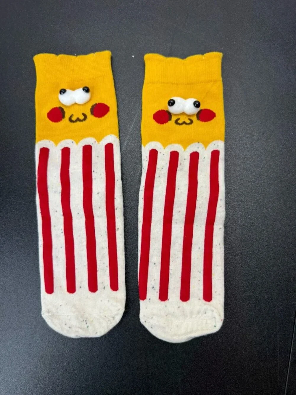 Funny Fast Food Fries Socks 3 Pairs Men Women Novelty Crew Unisex Gift
